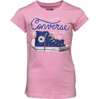 converse girls classic chucks t shirt icy pink