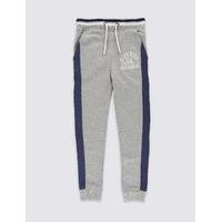 cotton rich striped joggers 3 14 years