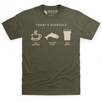 coffee fish beer t shirt