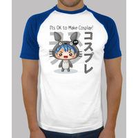 cosplay boy man t shirt bicolor