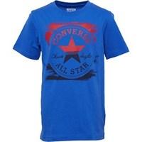 converse junior boys painted chuck t shirt oxygen blue