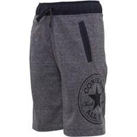 converse boys woven waistband shorts marled grey