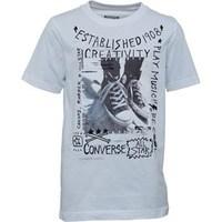 Converse Junior Doodle Photo Chuck T-Shirt White