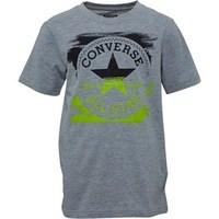 Converse Junior Boys Painted Chuck T-Shirt Vintage Grey Heather