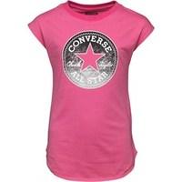 Converse Girls Filled Chucks Drop Shoulder T-Shirt Mod Pink