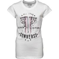 Converse Junior Girls Born To Roam T-Shirt White