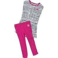 converse infant girls dress and leggings set plastic pink