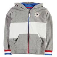 converse colour block zipped hoodie