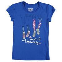 Converse Short Sleeve TShirt Junior Girls