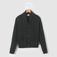 Cosy Cable Knit Shawl Collar Cardigan, 10-16 Years