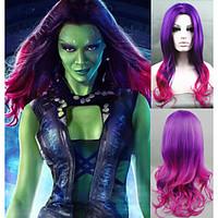 Cosplay Wig New Guardians of the Galaxy Gamora Wig Synthetic Long Wavy Gradient Costume wigs