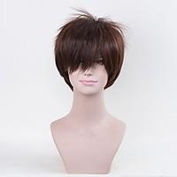 Cosplay Wigs Attack on Titan Eren Jager Brown Short Long Anime Cosplay Wigs 25 CM Heat Resistant Fiber Male