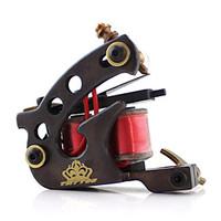 Coil Tattoo Machine Brass Shader Dual Coils, 12 Wraps 6-9 3000