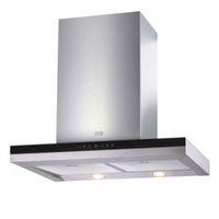 Cooke & Lewis CLBHGH-90 Stainless Steel Half Glass Box Cooker Hood (W) 900mm