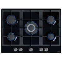 cooke lewis clgh70bk 5 burner black cast iron glass gas gas on glass h ...