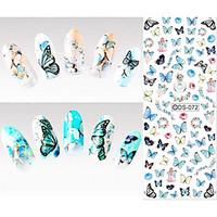 Colored Butterfly Nail Wraps Sticker Watermark Fingernails Decals