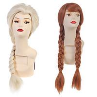 cosplay wig princess anna wig hollywood costume wig elsa wigs long hai ...