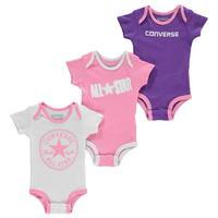Converse Romper Suits 3 Pack Baby