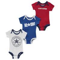 Converse Romper Suits 3 Pack Baby