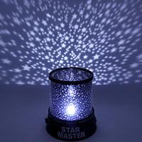 Color-changing Star Beauty Starry Sky Projector Night Light (3xAA, Random Color)
