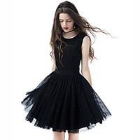 cocktail party dress a line jewel short mini tulle with beading button ...