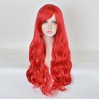 cosplay wigs princess fairytale movie cosplay red solid wig halloween  ...