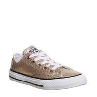 converse all star ox leather kids rose metallic snake exclusive