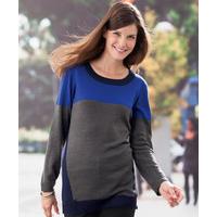 Colour Block Tunic Sweater