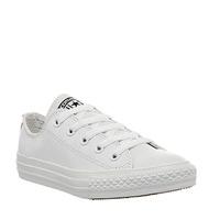 Converse All Star Ox Leather Kids WHITE MONO