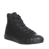 converse all star hi mid sizes black mono