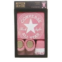 Converse Crib 3 Piece Set PINK WHITE