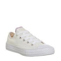 converse all star low youth white metallic sparkle