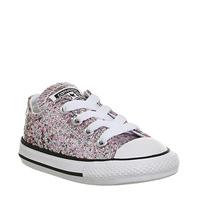 converse allstar low infant vapour pink glitter exclusive