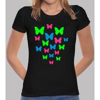 colored butterflies