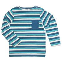 Colourful Striped Kids T-shirt - Turquoise quality kids boys girls