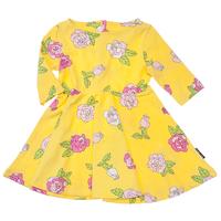 colourful floral baby dress yellow quality kids boys girls