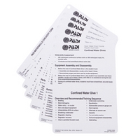 Confined Water Aquatic Cue Cards