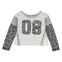 converse zero 8 long sleeve crop t shirt junior girls