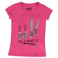 converse 76j short sleeve tshirt infant girls