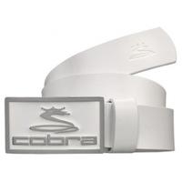 cobra enamel fitted golf belt white