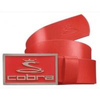 cobra enamel fitted golf belt barbados red