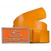 cobra enamel fitted golf belt vibrant orange