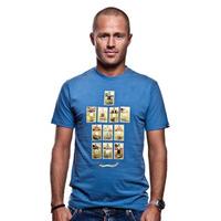 copa football association t shirt faded blue 100 cotton