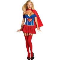 corseted super girl costume sexy womens super girl halloween costume s ...