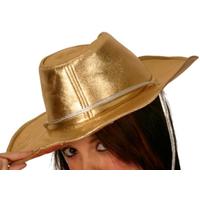 Cowboy Hat Gold With Silver Cord