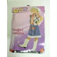 Cowgirl Sweetie Costume, Blue, With Dress, Vest, Scarf, Belt & Hat
