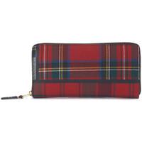Comme Des Garcons Comme des Garçons red wool tartan patchwork wallet women\'s Purse wallet in red
