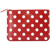 Comme Des Garcons Busta rettangolare Comme Des Garçons Wallets rossa con pois bian women\'s Purse wallet in red