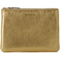 Comme Des Garcons Comme des Garçons golden leather pochette wallet women\'s Pouch in gold