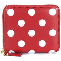 comme des garcons comme des garons red leather and white polka dots wa ...